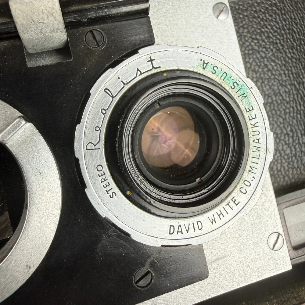 Vintage Stereo Realist Model 1041 35mm 3D Camera f/3.5 David White w/ Case